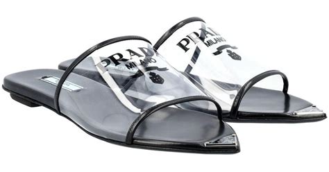 thong sandals prada|prada plexiglass sandals.